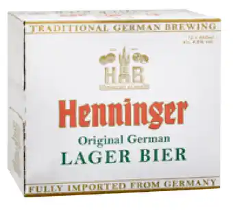 First Choice Liquor Henninger lager bottle 660ml offer