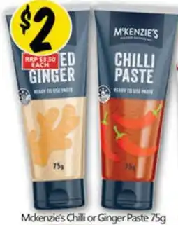 NQR Mckenzie's Chilli or Ginger Paste offer