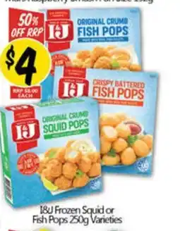 NQR 1&J Frozen Squid or Fish Pops offer