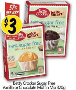 NQR Betty Crocker Sugar Free Vanilla or Chocolate Muffin Mix offer