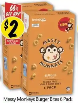 NQR Messy Monkeys Burger Bites offer