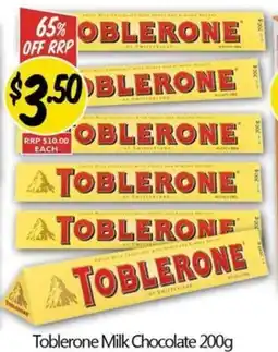 NQR Toblerone Milk Chocolate offer