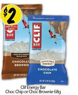NQR Clif Energy Bar Choc Chip or Choc Brownie offer
