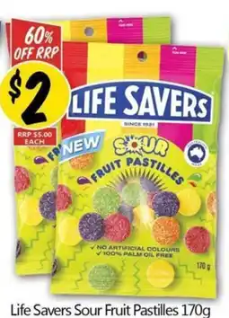 NQR Life Savers Sour Fruit Pastilles offer