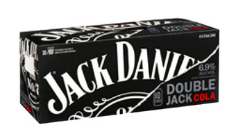First Choice Liquor Jack daniels double jack & cola can 375ml (10 pack) offer