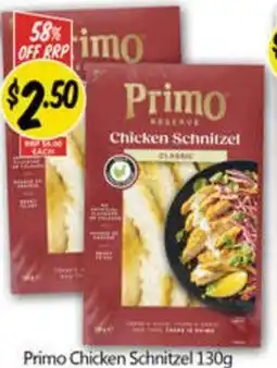NQR Primo Chicken Schnitzel offer