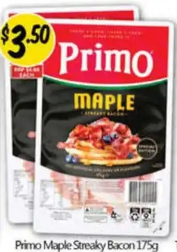 NQR Primo Maple Streaky Bacon offer