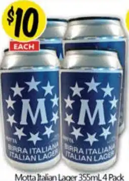 NQR Motta Italian Lager offer