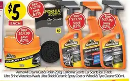 NQR ArmorAll Cream Cut & Polish, California Scents Car Scents Ice,Ultra Shine Waterless Wash, Ultra Shield Ceramic Spray Coat or offer