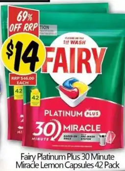 NQR Fairy Platinum Plus 30 Minute Miracle Lemon Capsules offer