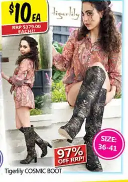 NQR Tigerlily cosmic boot offer