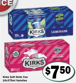 Friendly Grocer Kirks Soft Drink Can offer