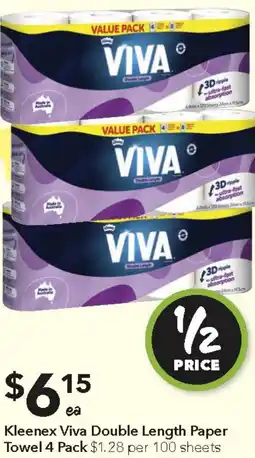 Ritchies Kleenex Viva Double Length Paper Towel offer