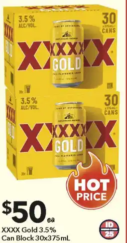 Ritchies XXXX Gold 3.5% offer