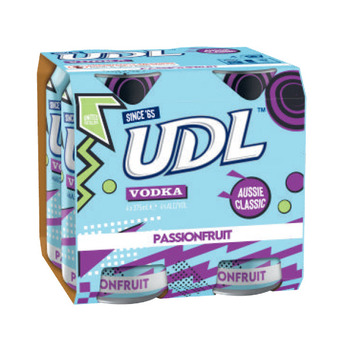 Liquorland Udl vodka & passionfruit can 375ml offer