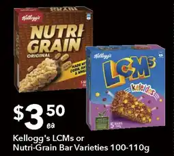 Ritchies Kellogg's LCMs or Nutri-Grain Bar offer