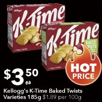 Ritchies Kellogg's K-Time Baked Twists offer