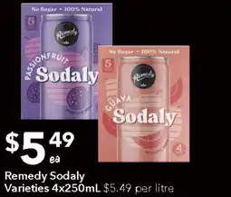 Ritchies Remedy Sodaly Varieties offer