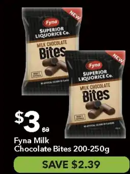 Ritchies Fyna Milk Chocolate Bites offer