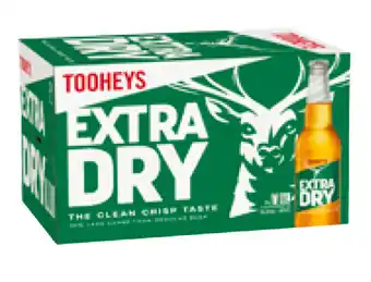 First Choice Liquor Tooheys extra dry bottle 345ml offer