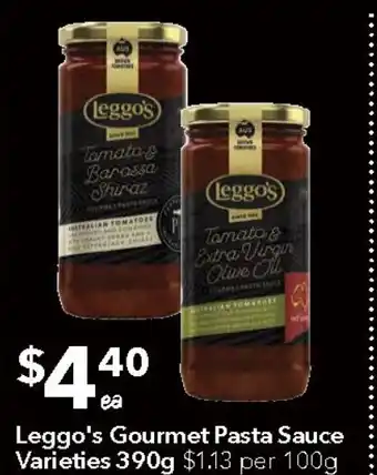 Ritchies Leggo's Gourmet Pasta Sauce offer