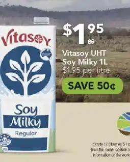 Ritchies Vitasoy UHT Soy Milky offer
