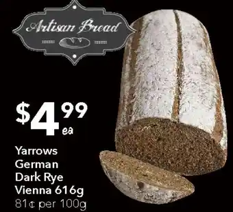 Ritchies Yarrows German Dark Rye Vienna offer