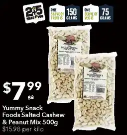 Ritchies Yummy Snack Foods Salted Cashew & Peanut Mix offer