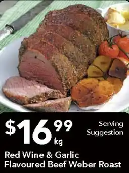 Ritchies Red Wine & Garlic Flavoured Beef Weber Roast offer