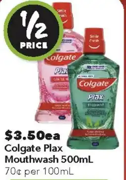 Ritchies Colgate Plax Mouthwash offer