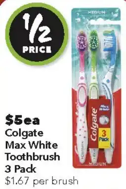 Ritchies Colgate Max White Toothbrush offer