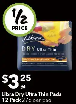 Ritchies Libra Dry Ultra Thin Pads offer