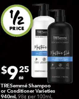 Ritchies TRESemmé Shampoo or Conditioner offer