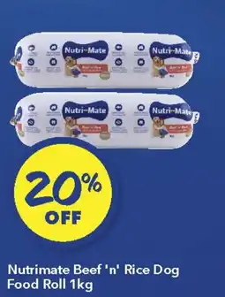 Ritchies Nutrimate Beef 'n' Rice Dog Food Roll offer
