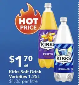 Ritchies Kirks Soft Drink offer