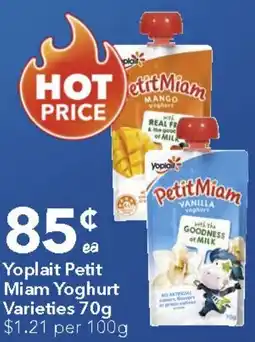 Ritchies Yoplait Petit Miam Yoghurt offer