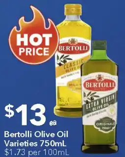 Ritchies Bertolli Olive Oil Varieties offer