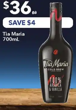 Ritchies Tia Maria offer