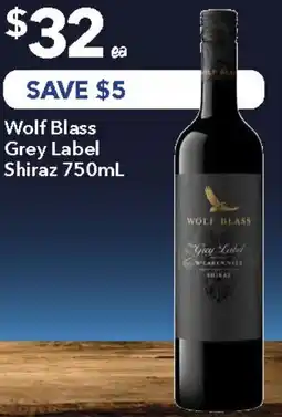 Ritchies Wolf Blass Grey Label Shiraz offer