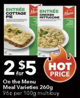 Ritchies On the Menu Meal offer