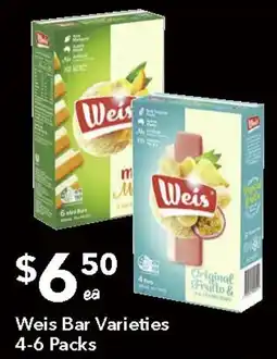 Ritchies Weis Bar Varieties offer