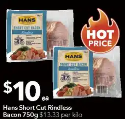 Ritchies Hans Short Cut Rindless Bacon offer