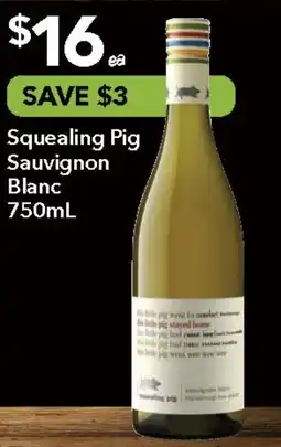 Ritchies Squealing Pig Sauvignon Blanc offer