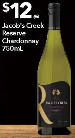 Ritchies Jacob's Creek Reserve Chardonnay offer
