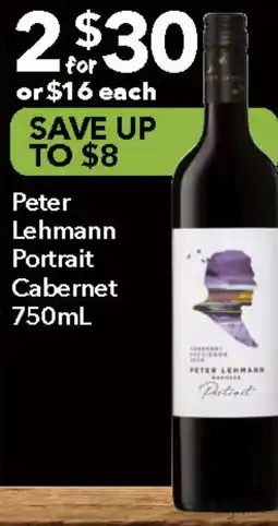 Ritchies Peter Lehmann Portrait Cabernet offer