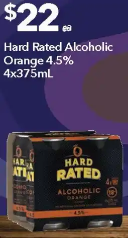 Ritchies Hard Rated Alcoholic Orange 4.5% offer