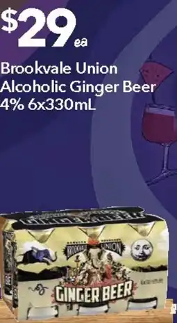 Ritchies Brookvale Union Alcoholic Ginger Beer 4% offer