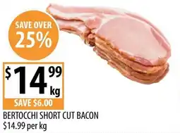 Supabarn Bertocchi short cut bacon offer
