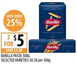 Supabarn Barilla pasta offer