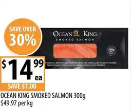 Supabarn Ocean king smoked salmon offer